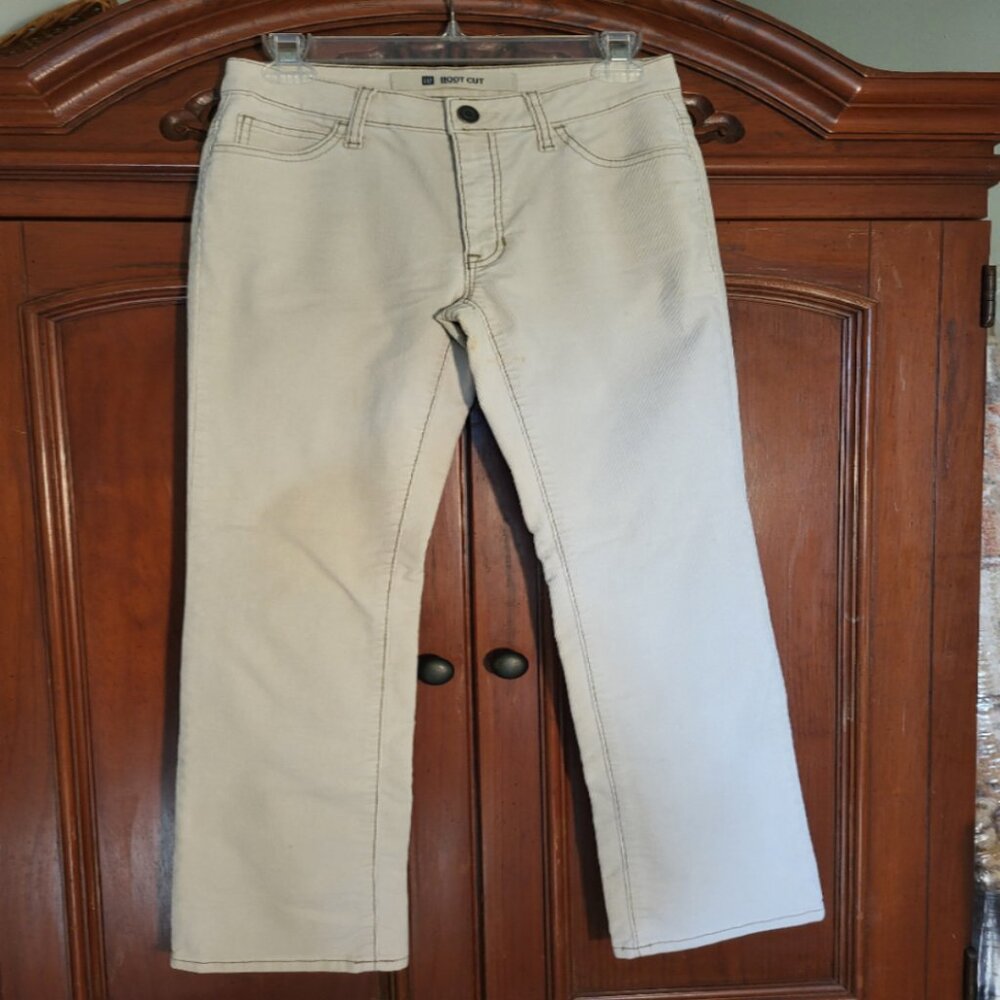 Gap light tan cream corduroy slack jeans - boot cut
